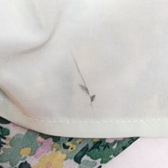 Melloday Floral Ruffle-Sleeve Pleated Dress - Green & Multicolor Print - Picture 13 of 15